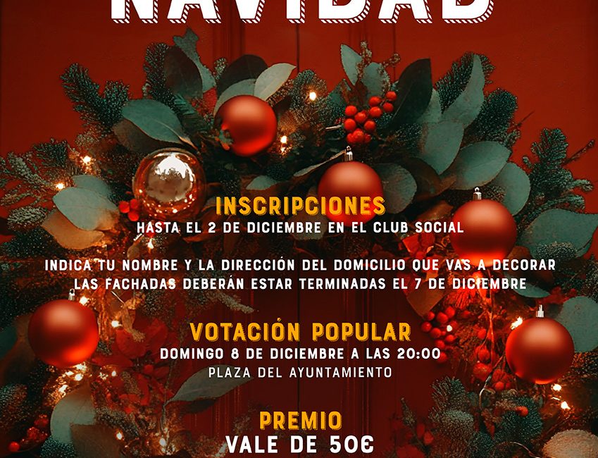 Concurso de fachadas Navidad en Arándiga 2024